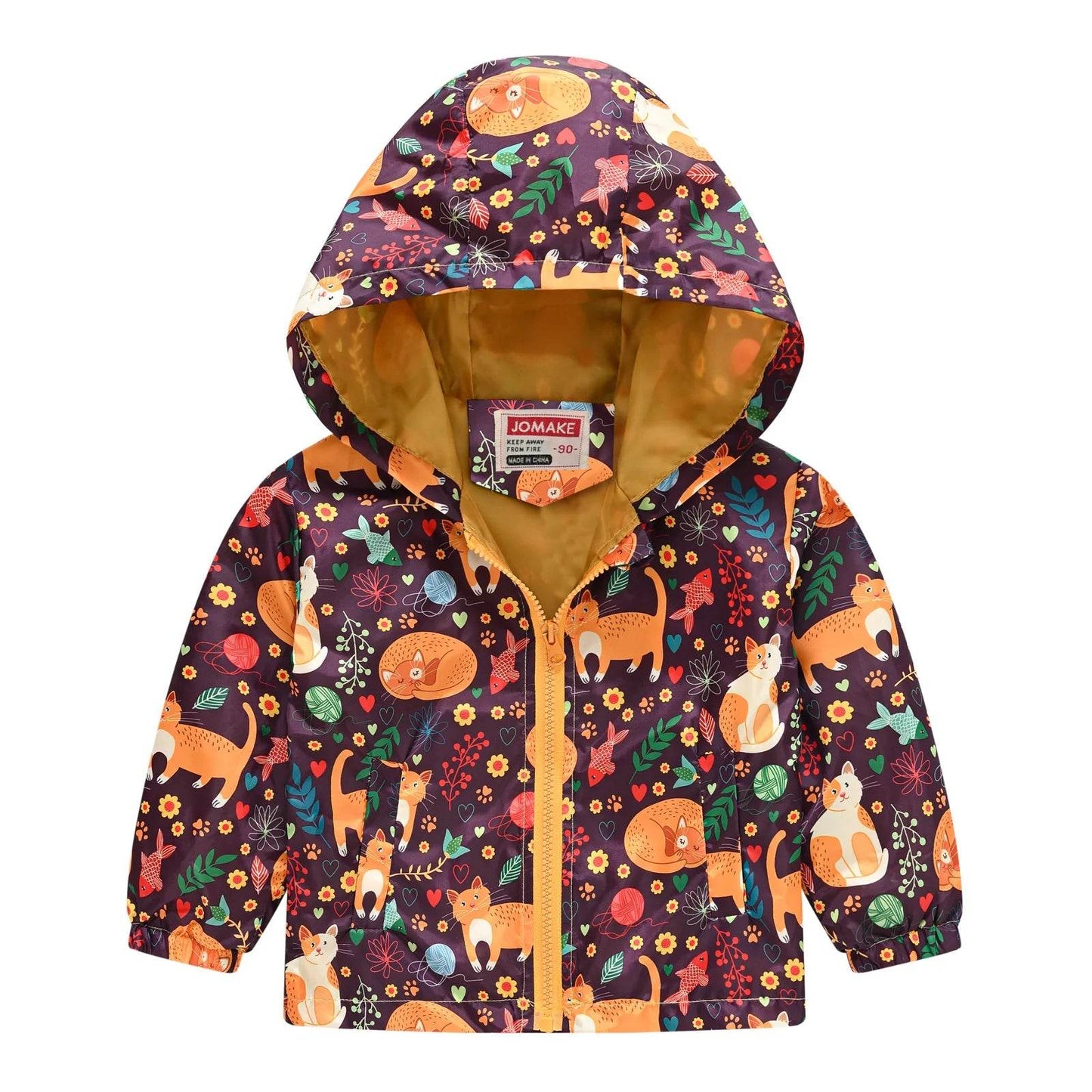 Premium Kids Jacket Cartoon Dinosaur Print For Kids - ToylandEU