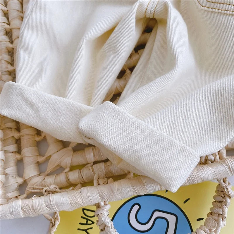 Premium Kids Jeans High Waist Comfort Fit For Boys And Girls Ages 9M To 4Y Autumn Spring - ToylandEU