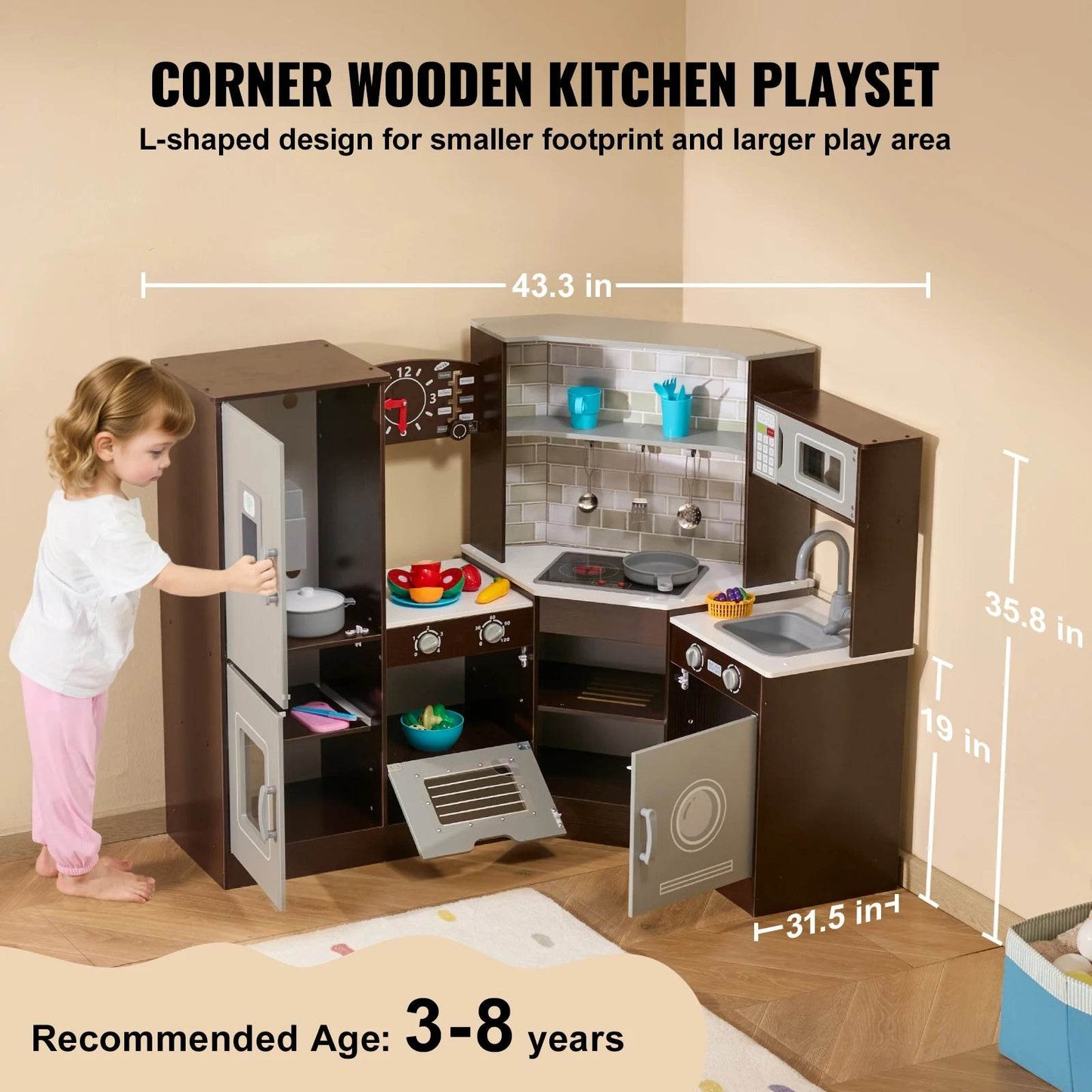 Premium Kids Kitchen Toy Set Ice Maker Included For Kids - ToylandEU