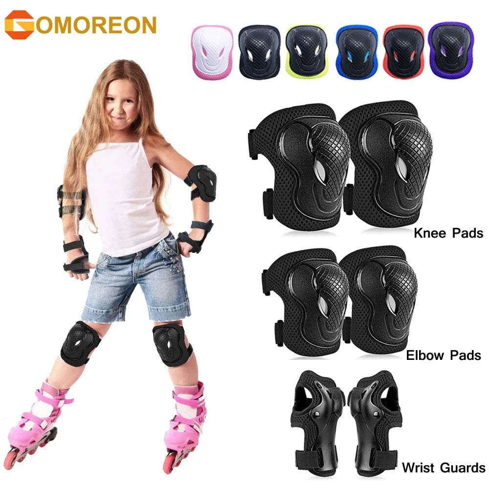 Premium Kids Knee Pads Elbow Guards 6Pcs For Cycling - ToylandEU