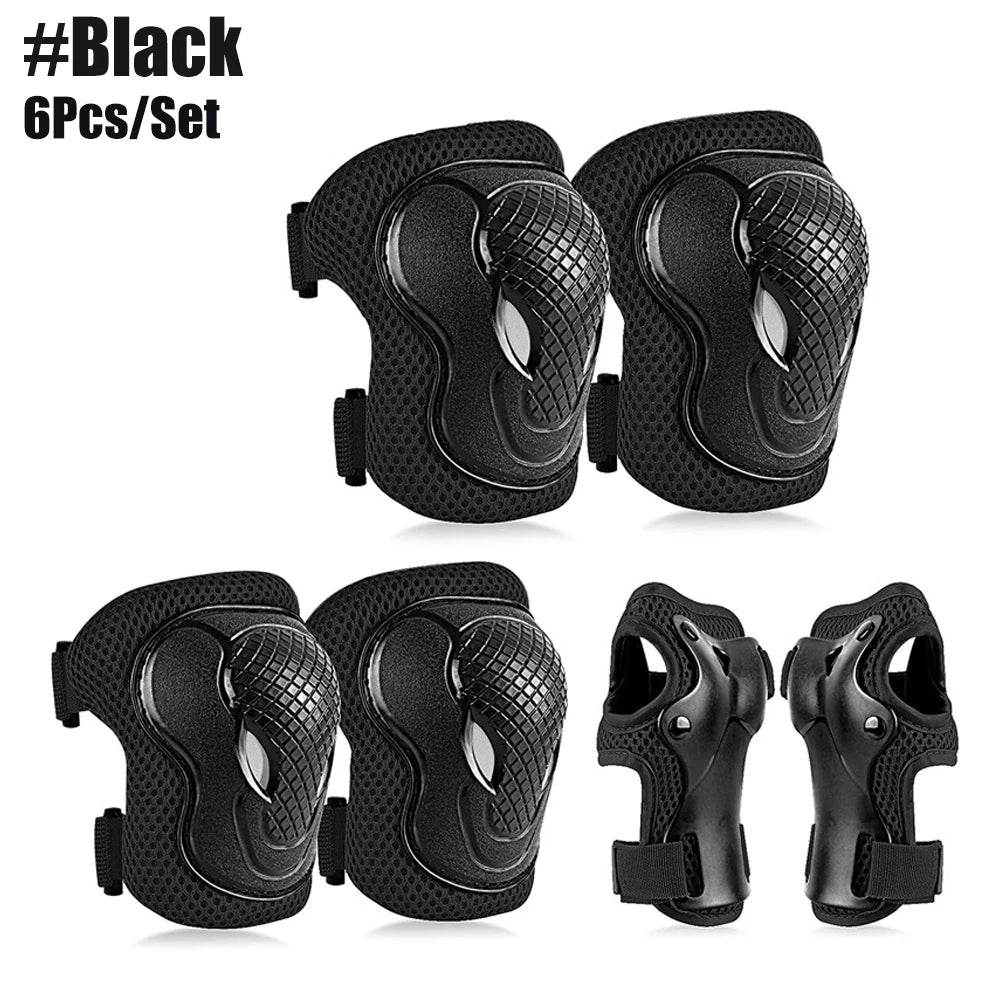 Premium Kids Knee Pads Elbow Guards 6Pcs For Cycling - ToylandEU