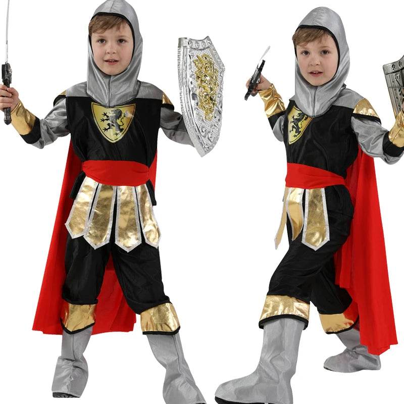 Premium Kids Knight Costume With Medieval Armor For Boys - ToylandEU