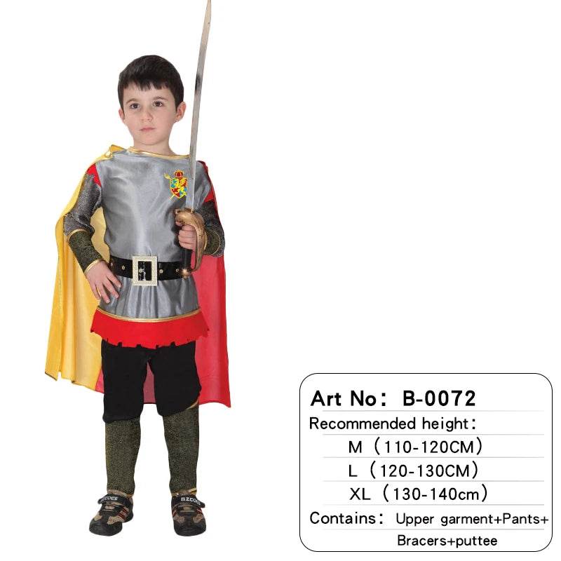 Premium Kids Knight Costume With Medieval Armor For Boys - ToylandEU
