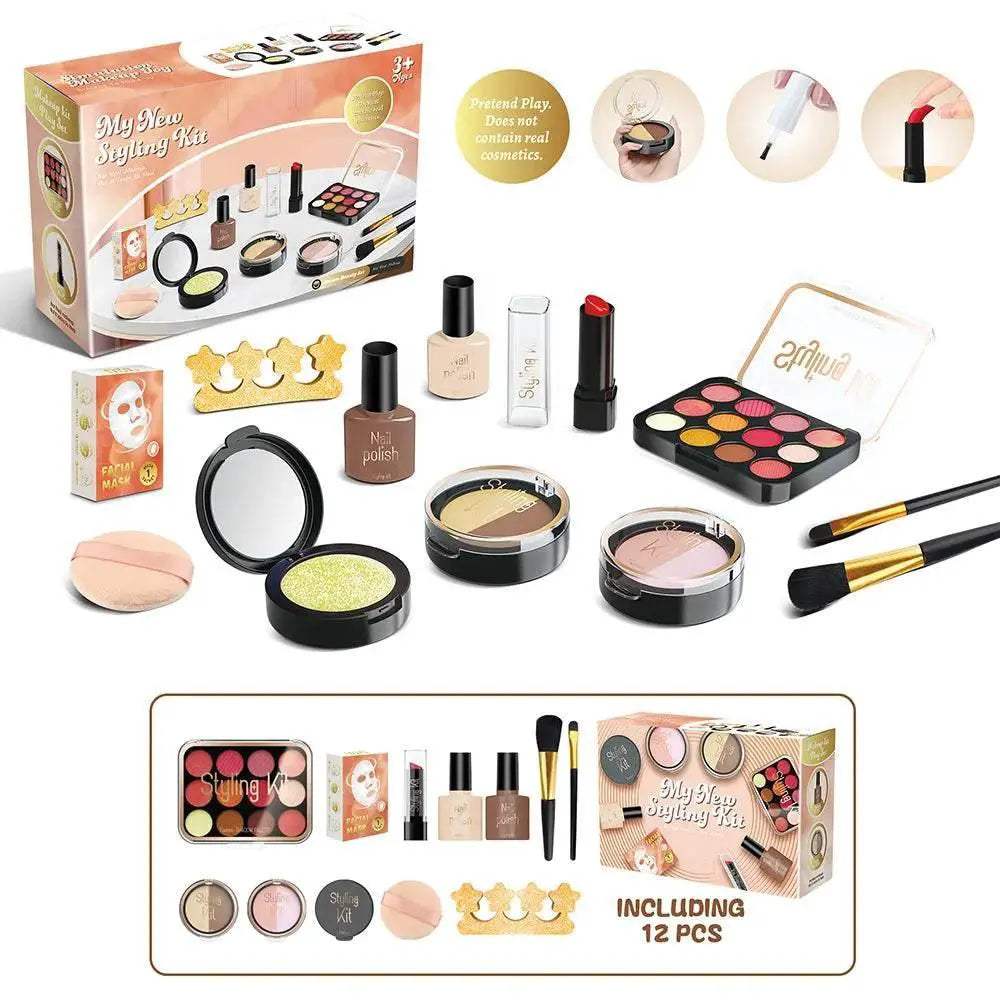 Premium Kids Makeup Toy Set with Realistic Accessories for Girls Aged 6 to 12 Years - ToylandEU