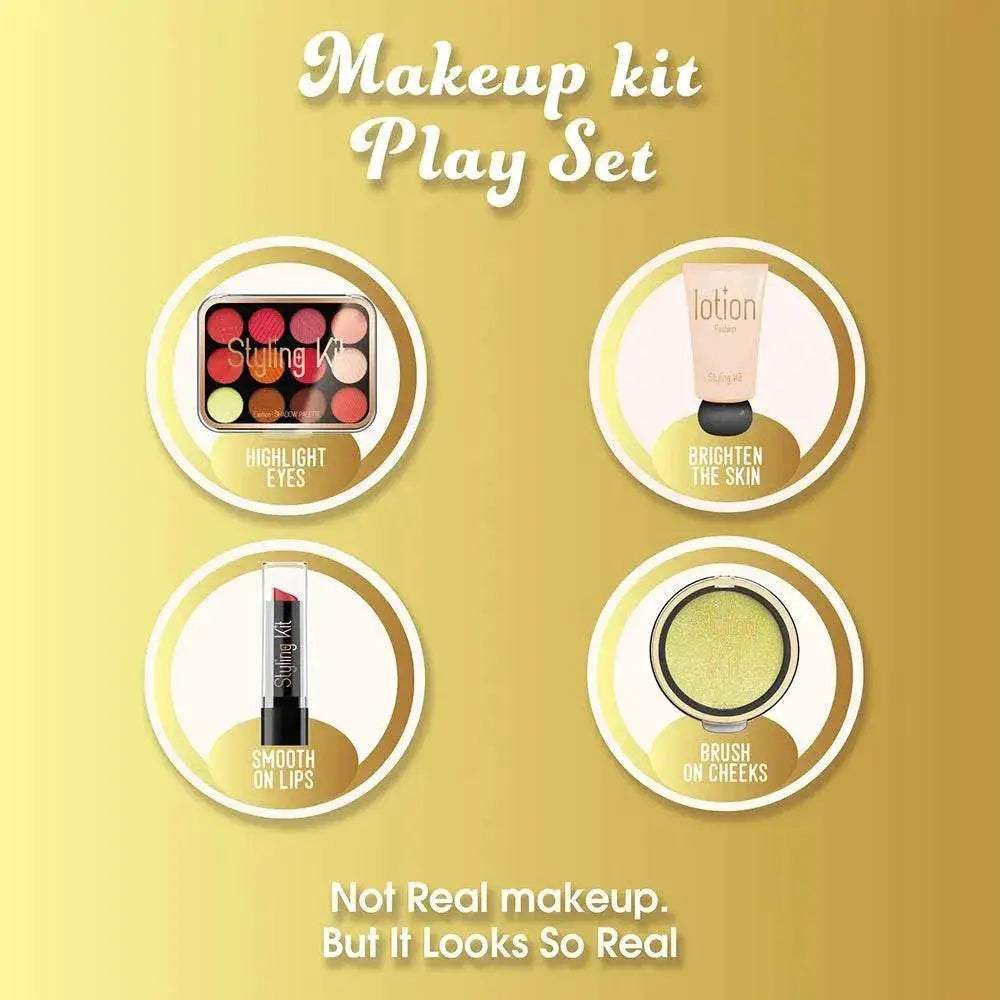 Premium Kids Makeup Toy Set with Realistic Accessories for Girls Aged 6 to 12 Years - ToylandEU