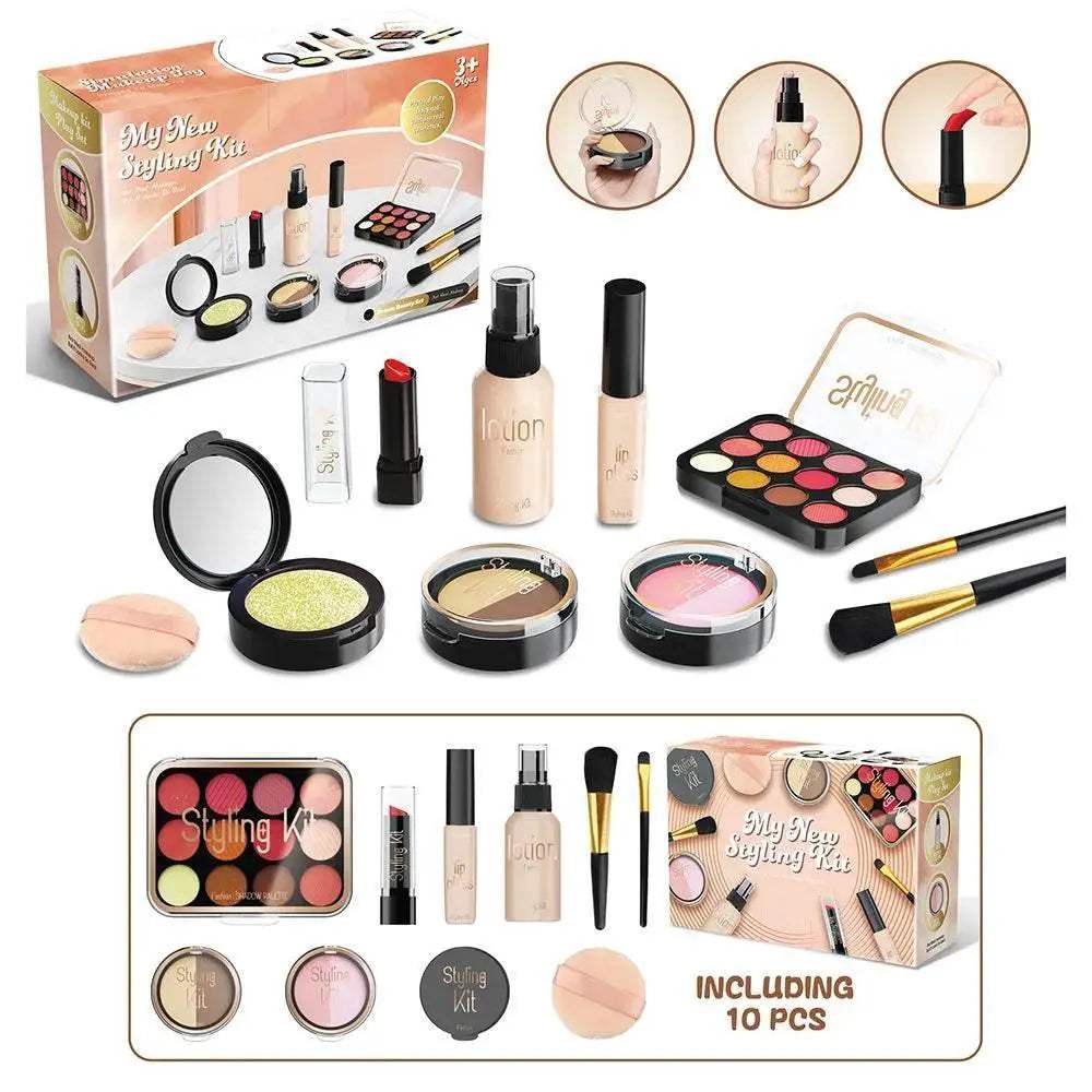 Premium Kids Makeup Toy Set with Realistic Accessories for Girls Aged 6 to 12 Years - ToylandEU