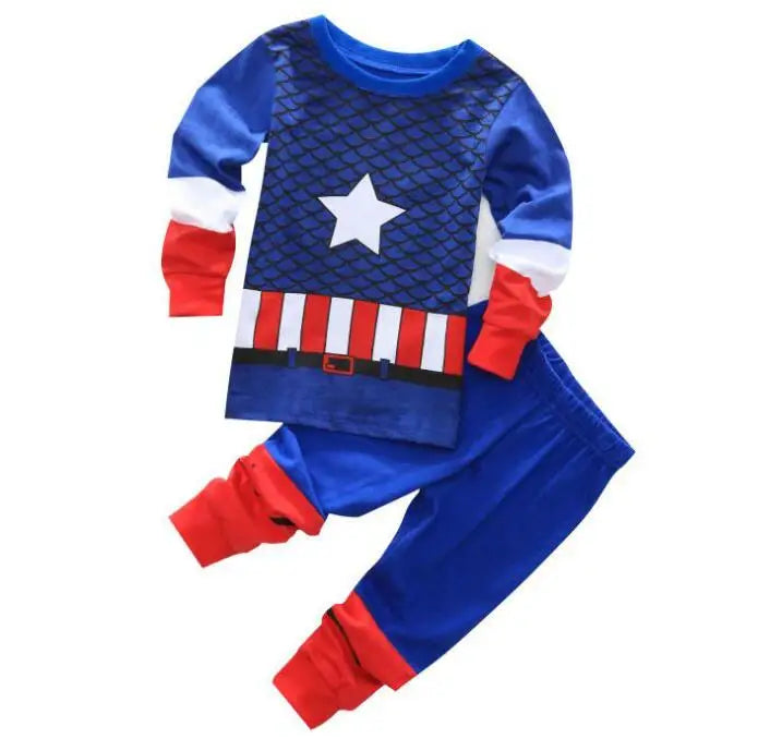 Premium Kids Pajamas Set Featuring Spiderman And Hulk Cartoon Long Sleeve Sleepwear Unisex Size 2 To 7T Free Shipping - ToylandEU