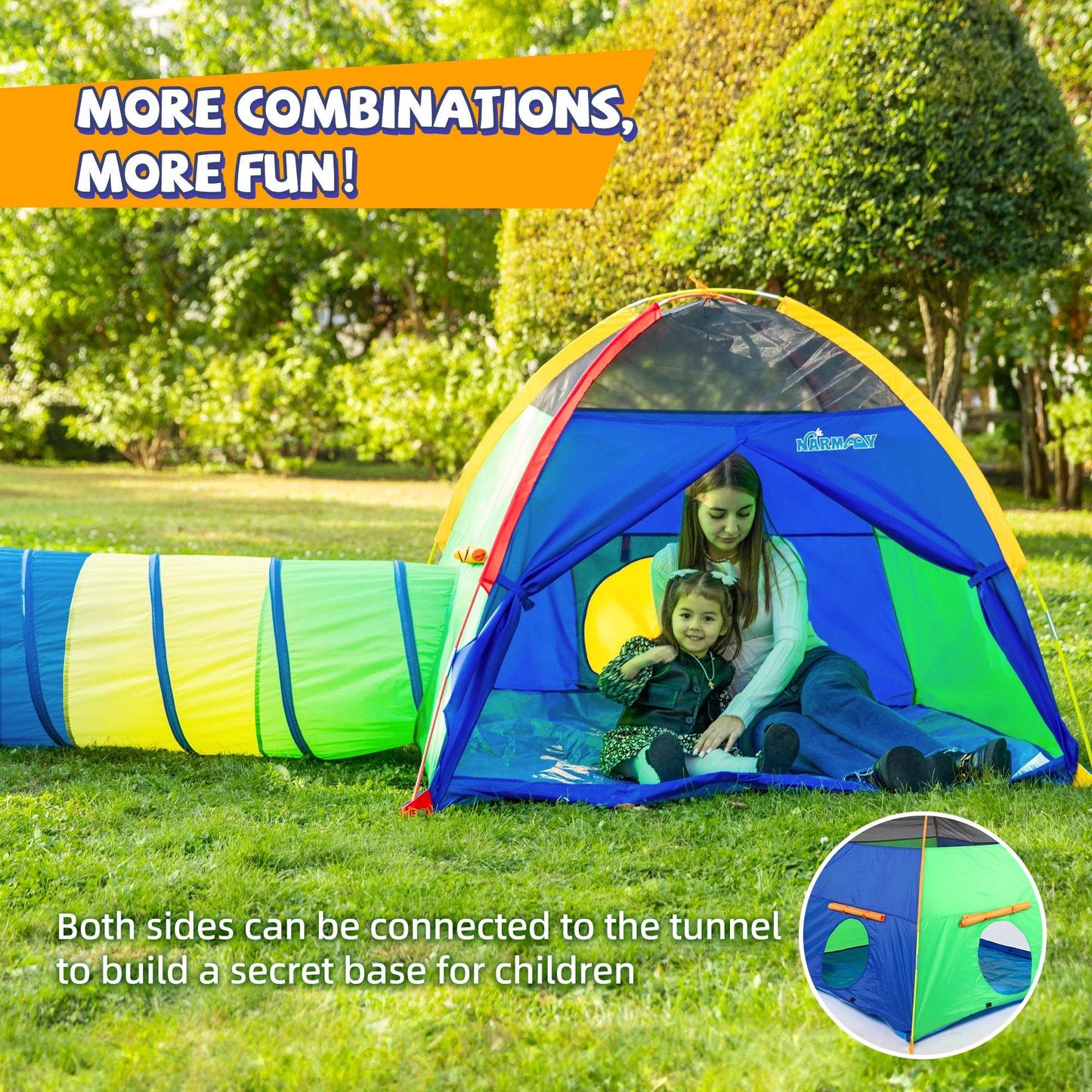 Premium Kids Play Tent Dome Foldable Indoor Outdoor Fun - ToylandEU