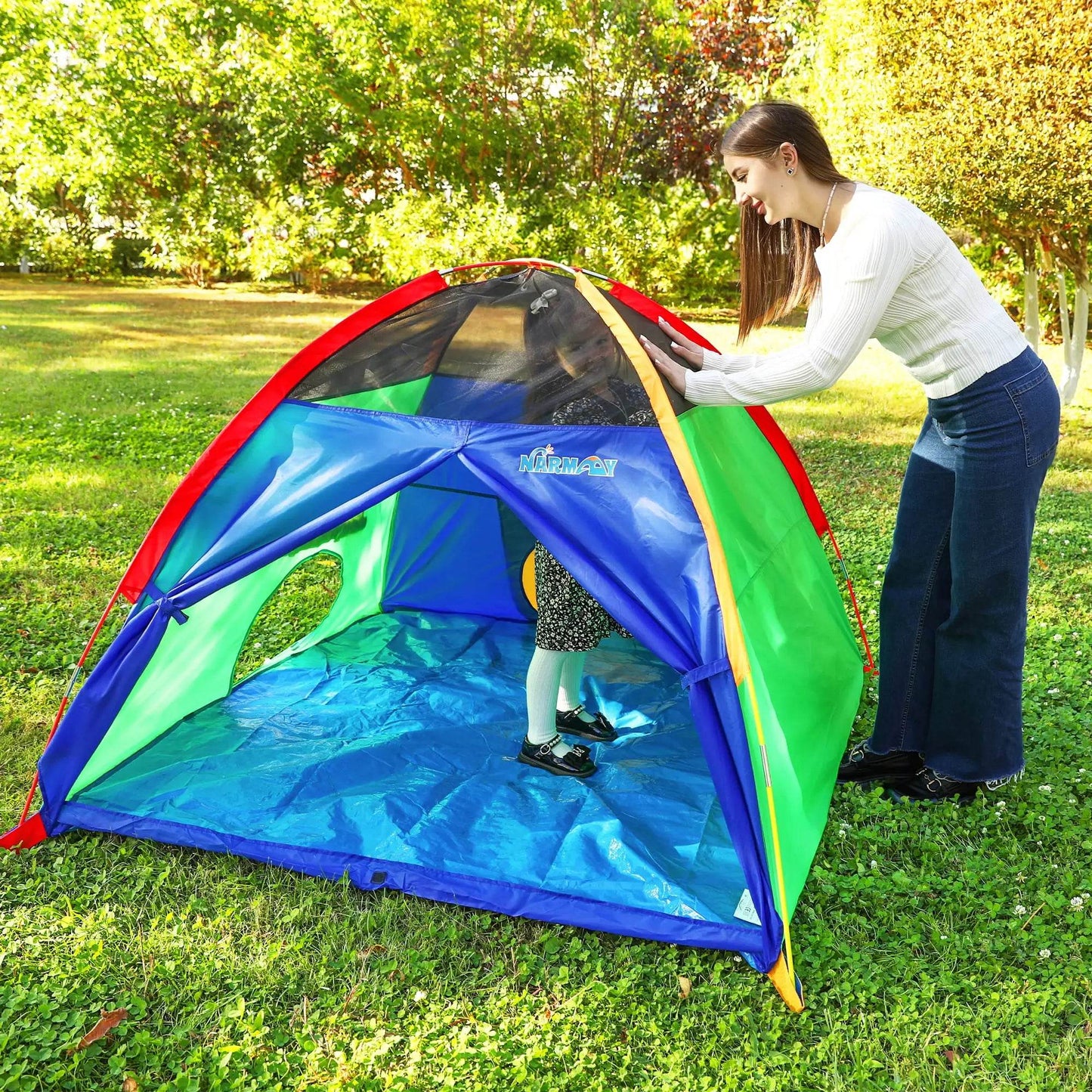 Premium Kids Play Tent Dome Foldable Indoor Outdoor Fun - ToylandEU