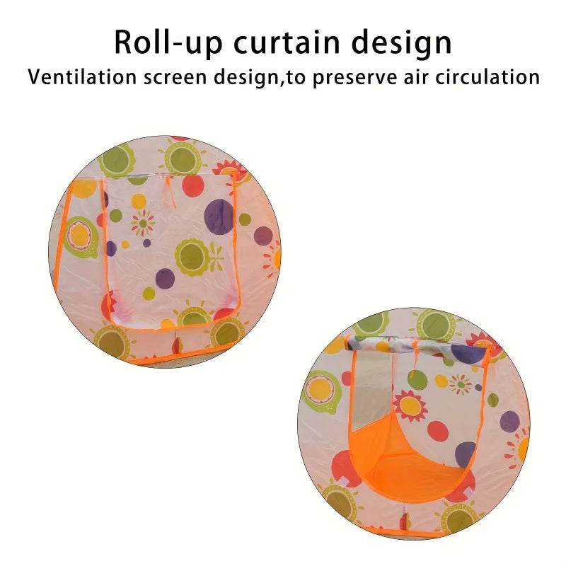 Premium Kids Play Tunnel Tent Set Ball Pit Hoop Indoor Use - ToylandEU