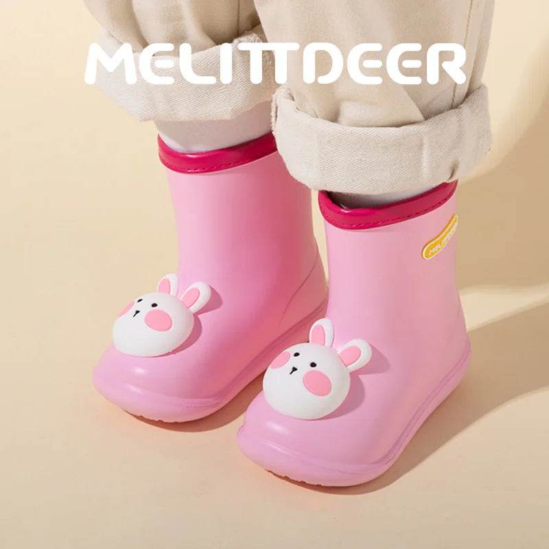 Premium Kids Rain Boots Cartoon Animal Print For Children - ToylandEU