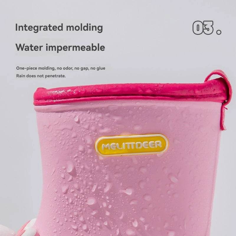 Premium Kids Rain Boots Cartoon Animal Print For Children - ToylandEU