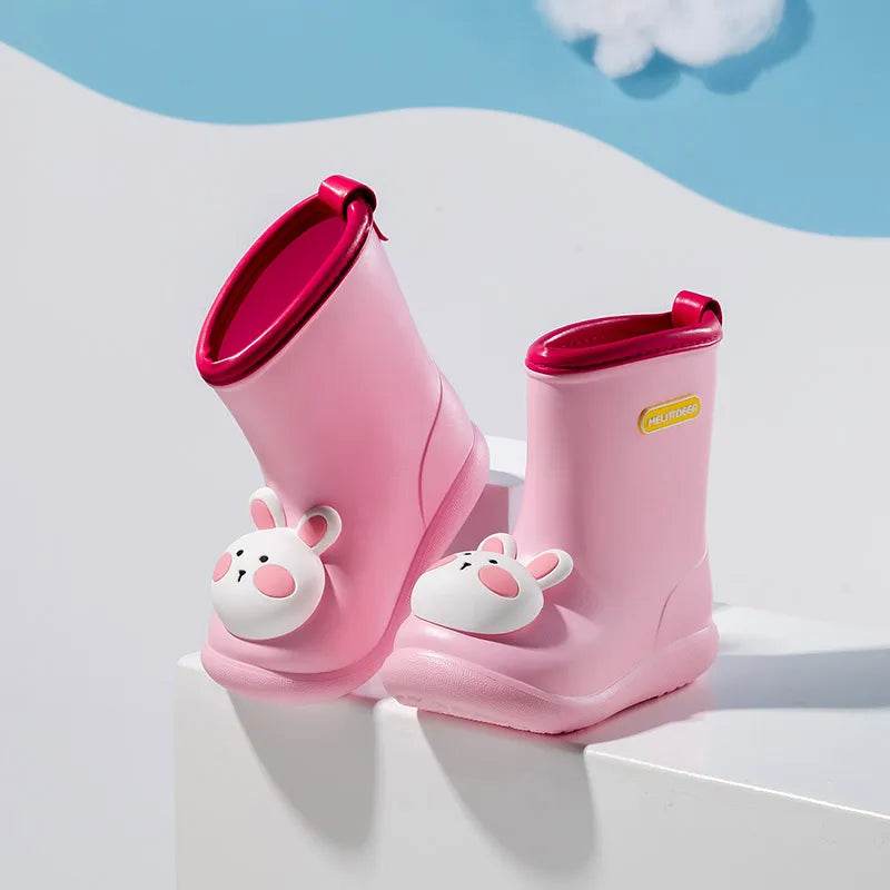 Premium Kids Rain Boots Cartoon Animal Print For Children - ToylandEU