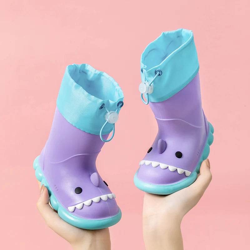 Premium Kids Shark Rain Boots With Elastic Band Unisex - ToylandEU