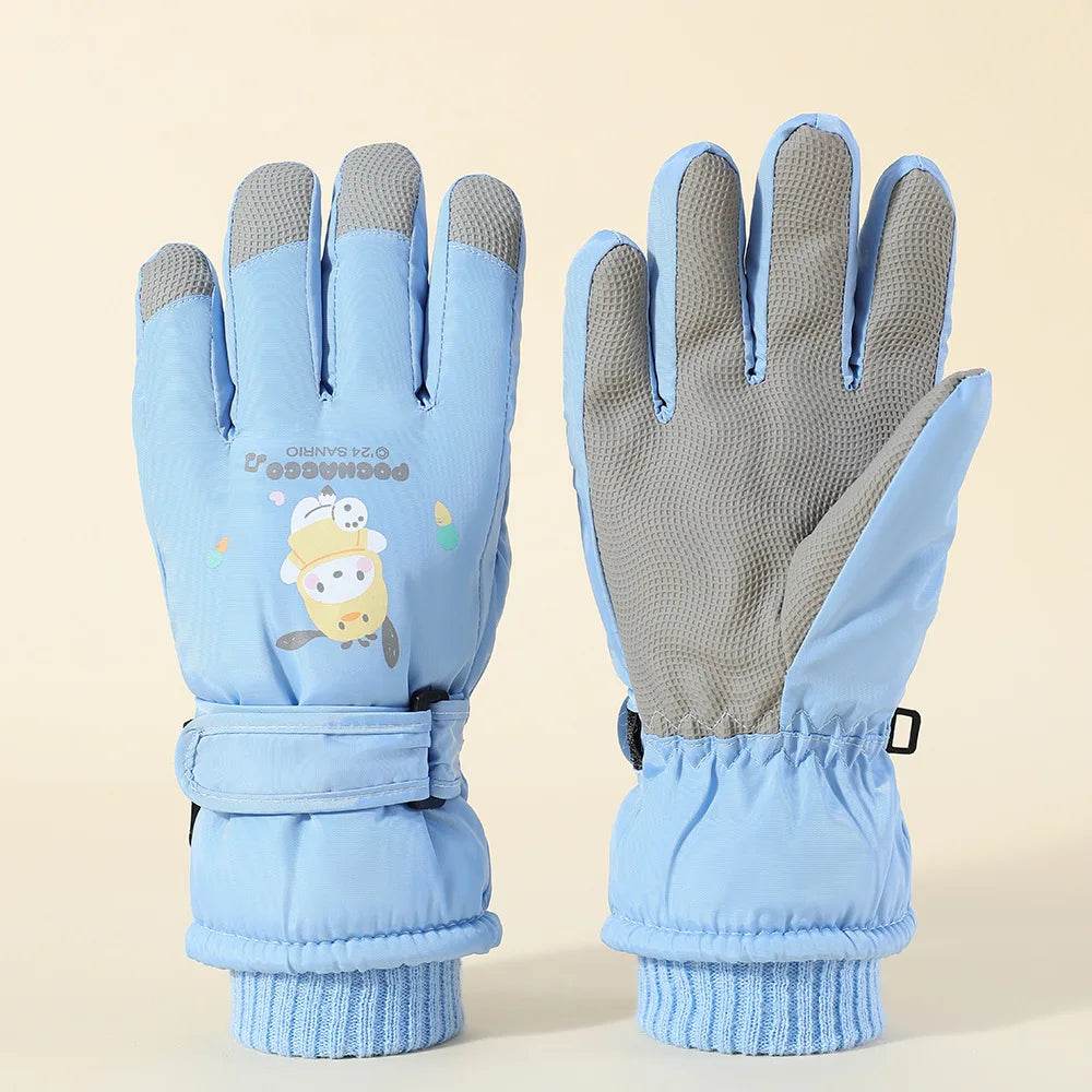 Premium Kids Ski Gloves Waterproof Non Slip 8 To 14 Years - ToylandEU