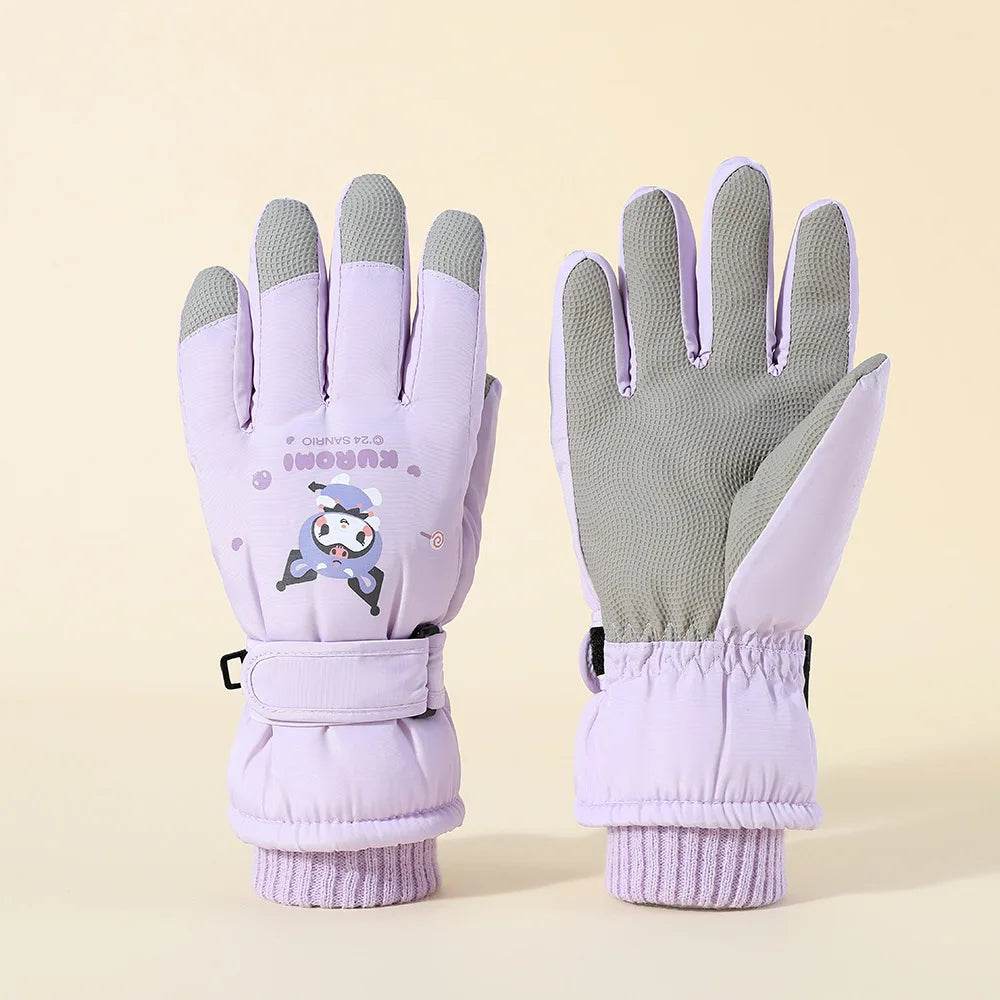 Premium Kids Ski Gloves Waterproof Non Slip 8 To 14 Years - ToylandEU
