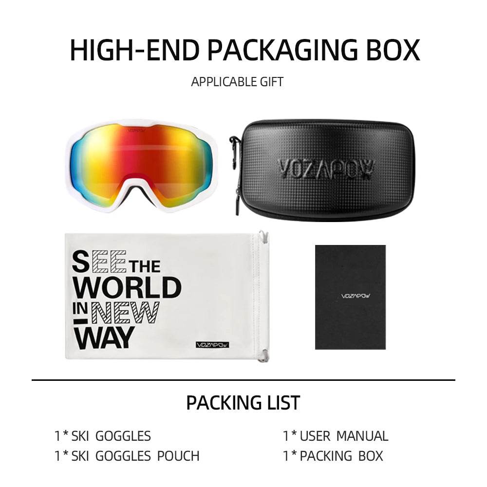 Premium Kids Ski Goggles Anti Fog Double Layer UV400 Snow - ToylandEU