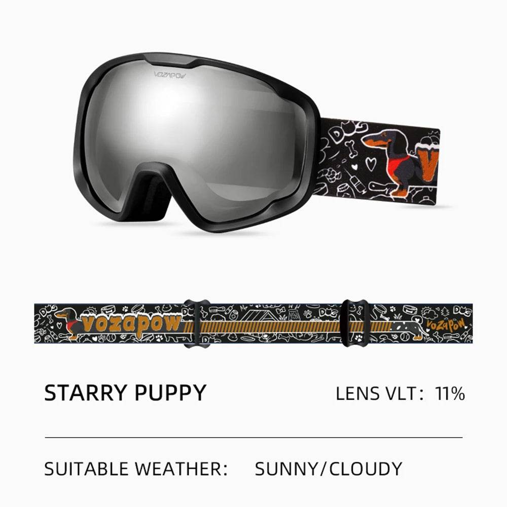 Premium Kids Ski Goggles Anti Fog Double Layer UV400 Snow - ToylandEU