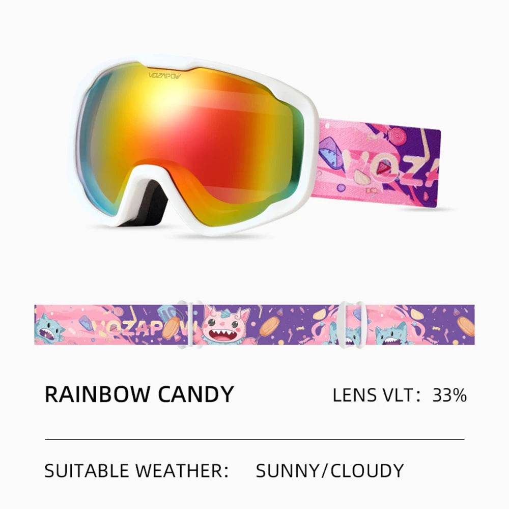 Premium Kids Ski Goggles Anti Fog Double Layer UV400 Snow - ToylandEU