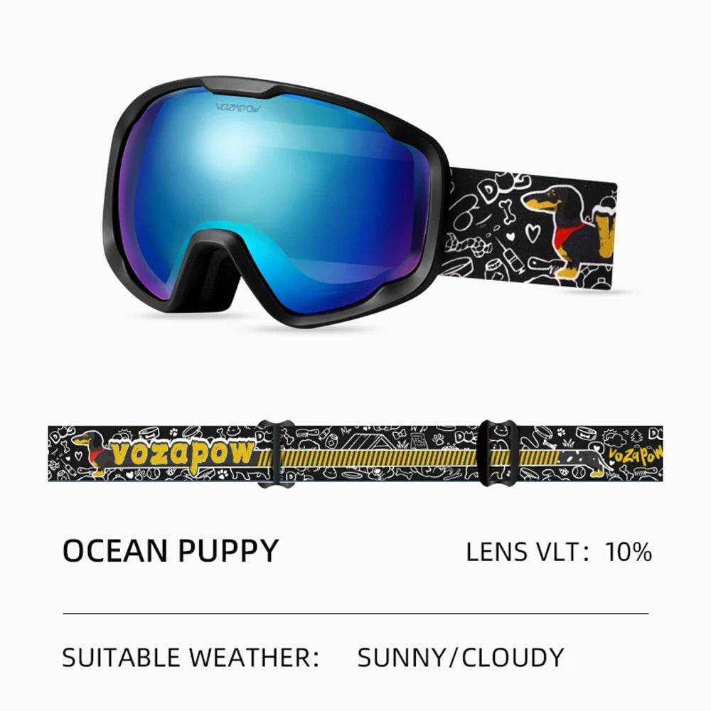 Premium Kids Ski Goggles Anti Fog Double Layer UV400 Snow - ToylandEU