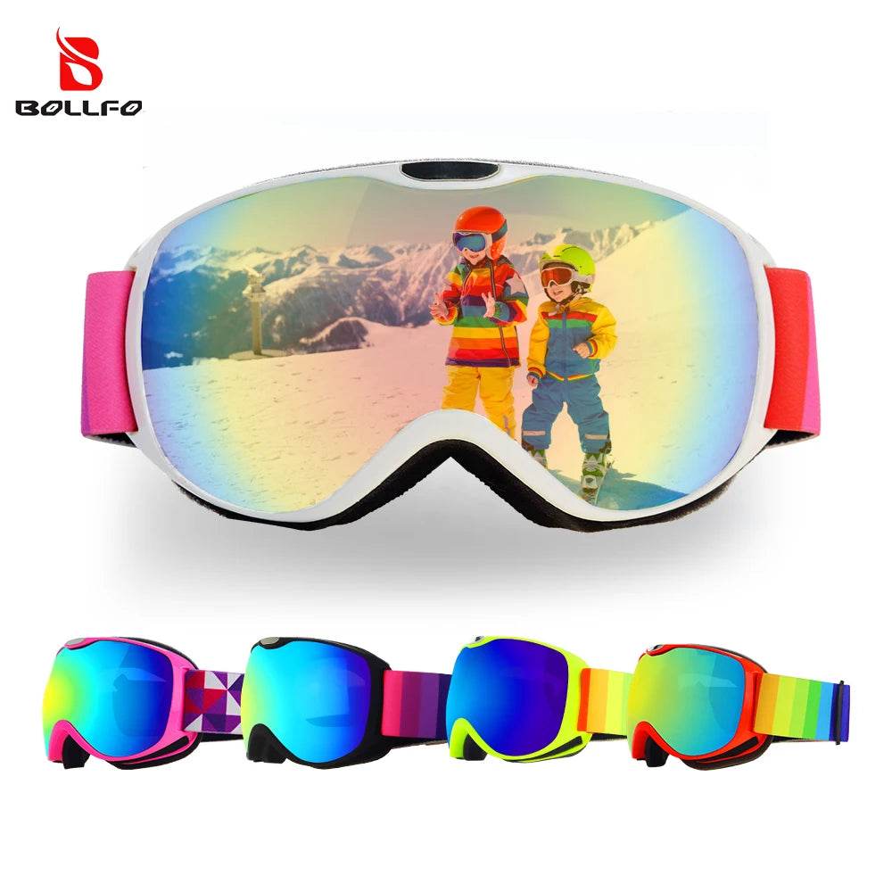 Premium Kids Ski Goggles Anti Fog UV400 For Ages 4 To 14 - ToylandEU
