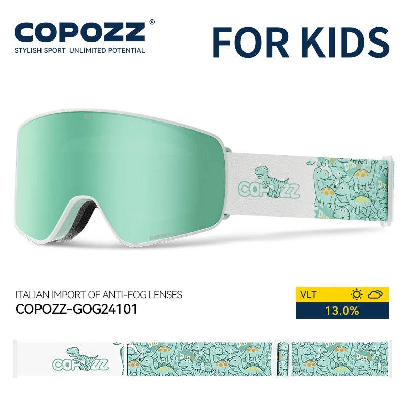 Premium Kids Ski Goggles Magnetic Straps For Children - ToylandEU