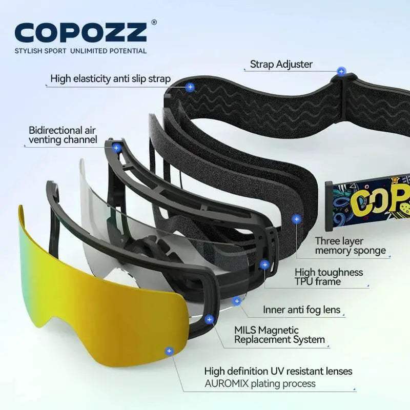  Premium Kids Ski Goggles Magnetic Toyland EU -  ToylandEU™