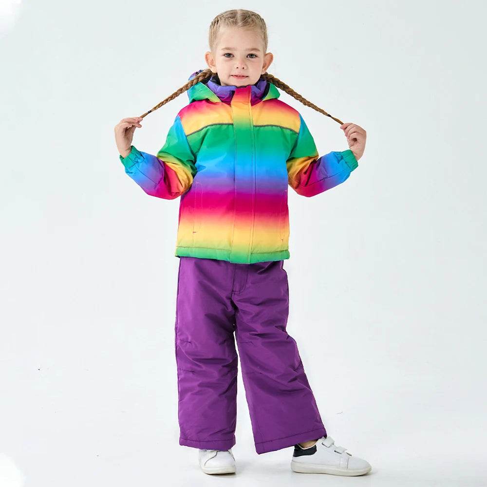 Premium Kids Ski Suit Waterproof Hooded Outdoor Winter Fun - ToylandEU