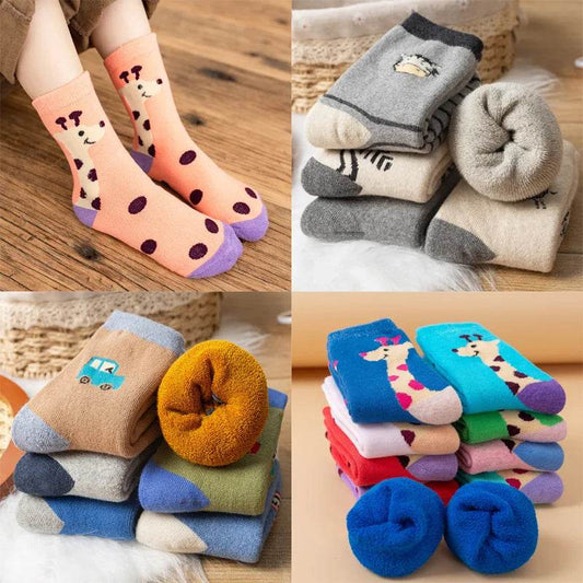 Premium Kids Socks Thick Winter Warm Cartoon Pattern Unisex - ToylandEU