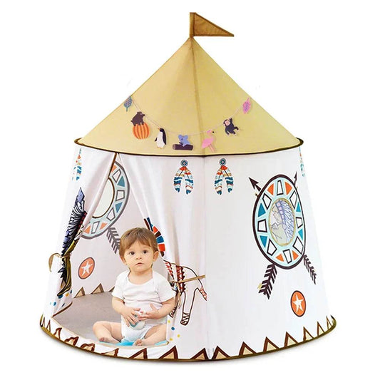 Premium Kids Teepee Tent Princess Castle Playhouse For Kids - ToylandEU