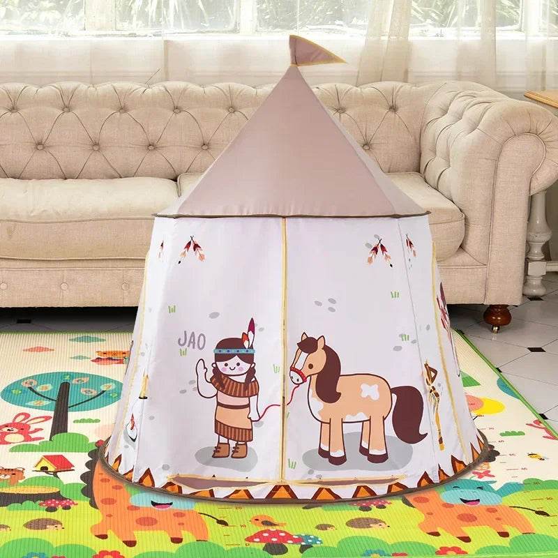 Premium Kids Teepee Tent Princess Castle Playhouse For Kids - ToylandEU