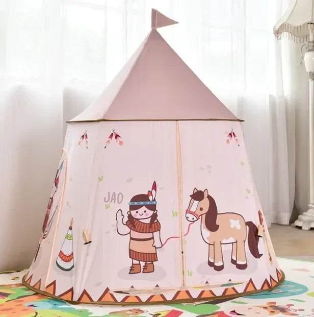 Premium Kids Teepee Tent Princess Castle Playhouse For Kids - ToylandEU