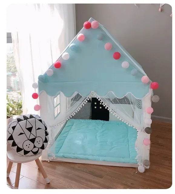 Premium Kids Tent Foldable Tipi Play House For Girls - ToylandEU