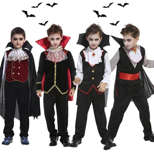 Premium Kids Vampire Costume Cloak Set for Halloween Cosplay - ToylandEU