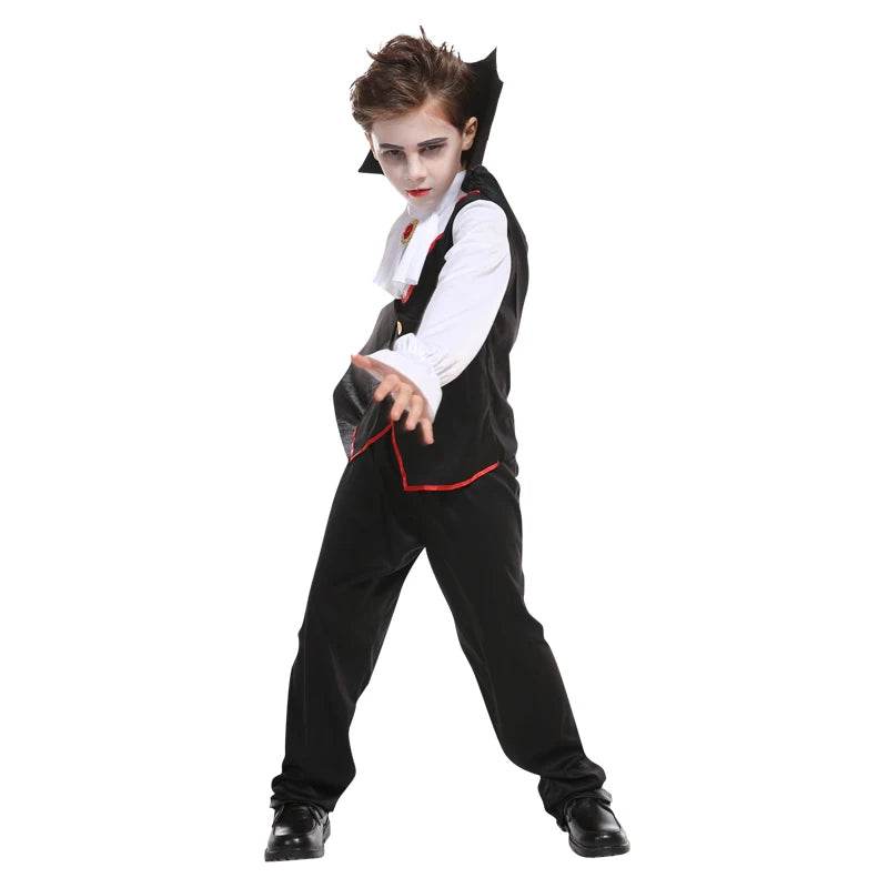 Premium Kids Vampire Costume Cloak Set for Halloween Cosplay - ToylandEU