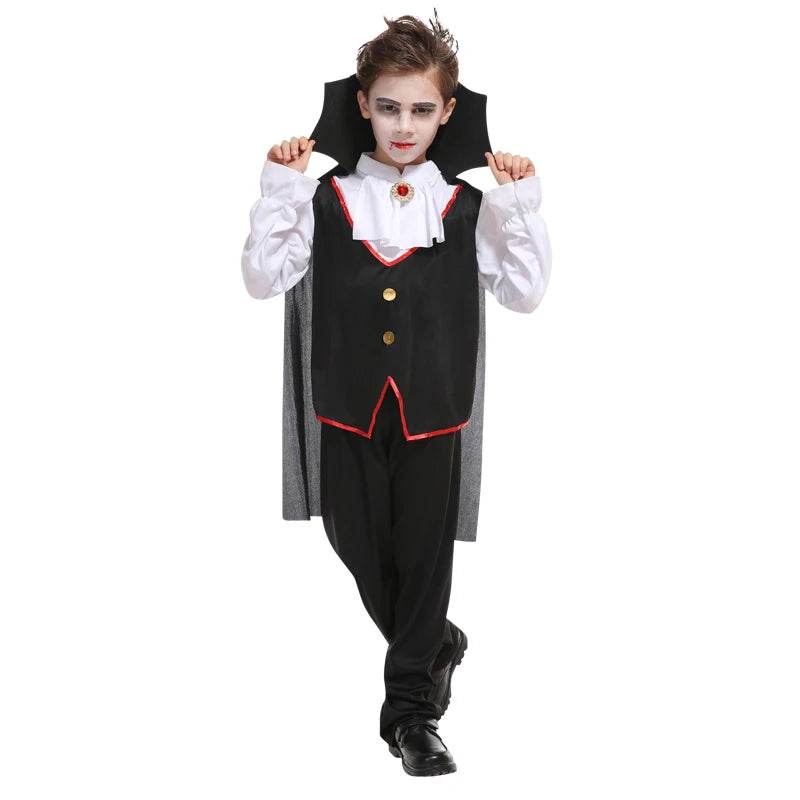 Premium Kids Vampire Costume Cloak Set for Halloween Cosplay - ToylandEU