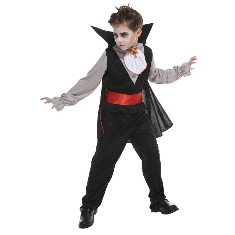 Premium Kids Vampire Costume Cloak Set for Halloween Cosplay - ToylandEU