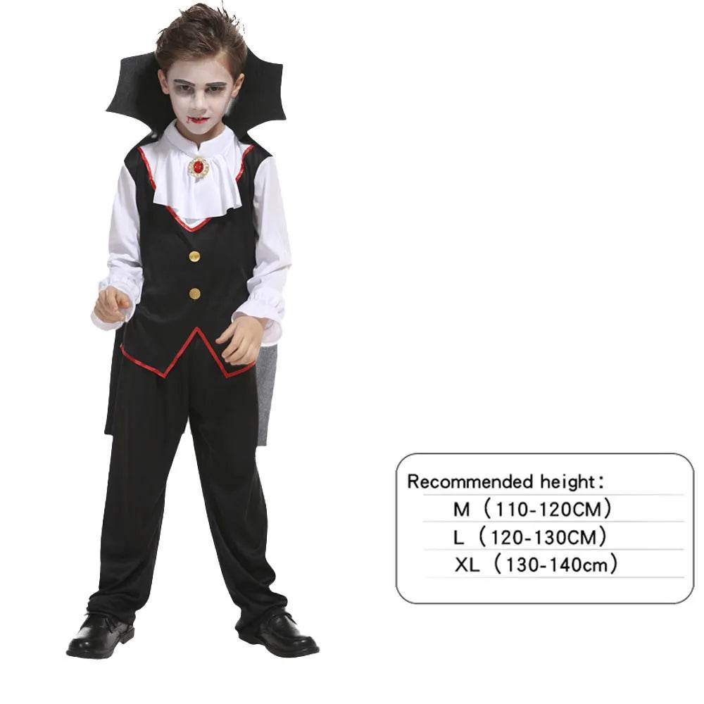 Premium Kids Vampire Costume Cloak Set for Halloween Cosplay - ToylandEU