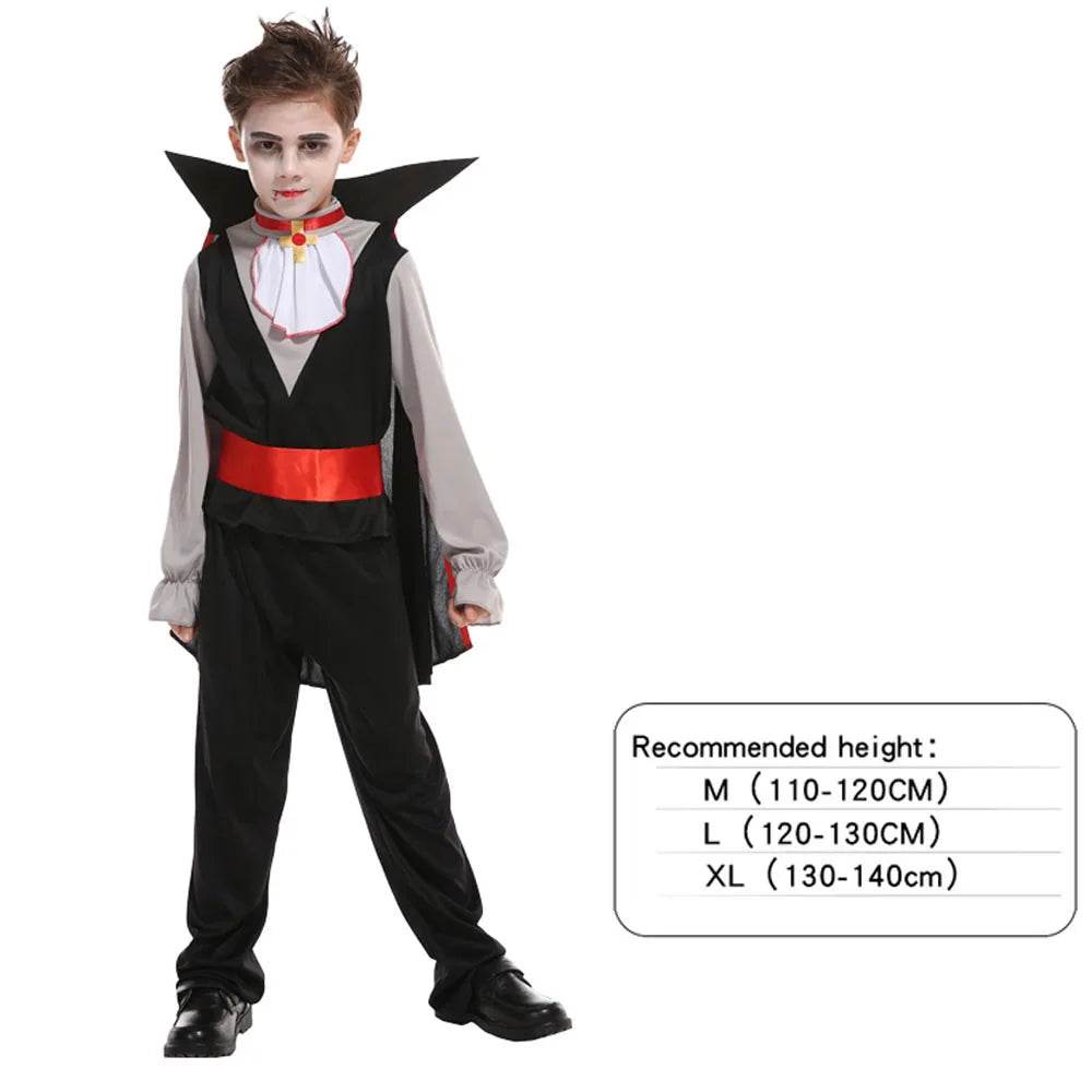 Premium Kids Vampire Costume Cloak Set for Halloween Cosplay - ToylandEU