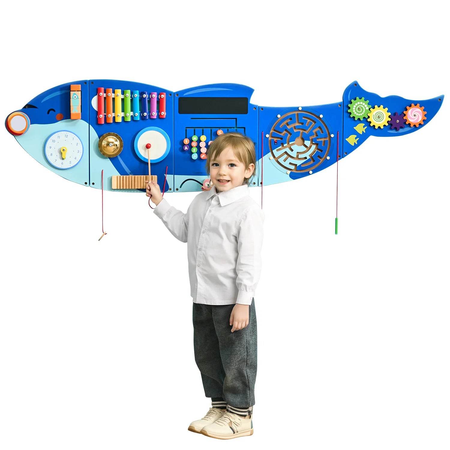 Premium Kids Wall Busy Board 12 Activities Toddler Play - ToylandEU
