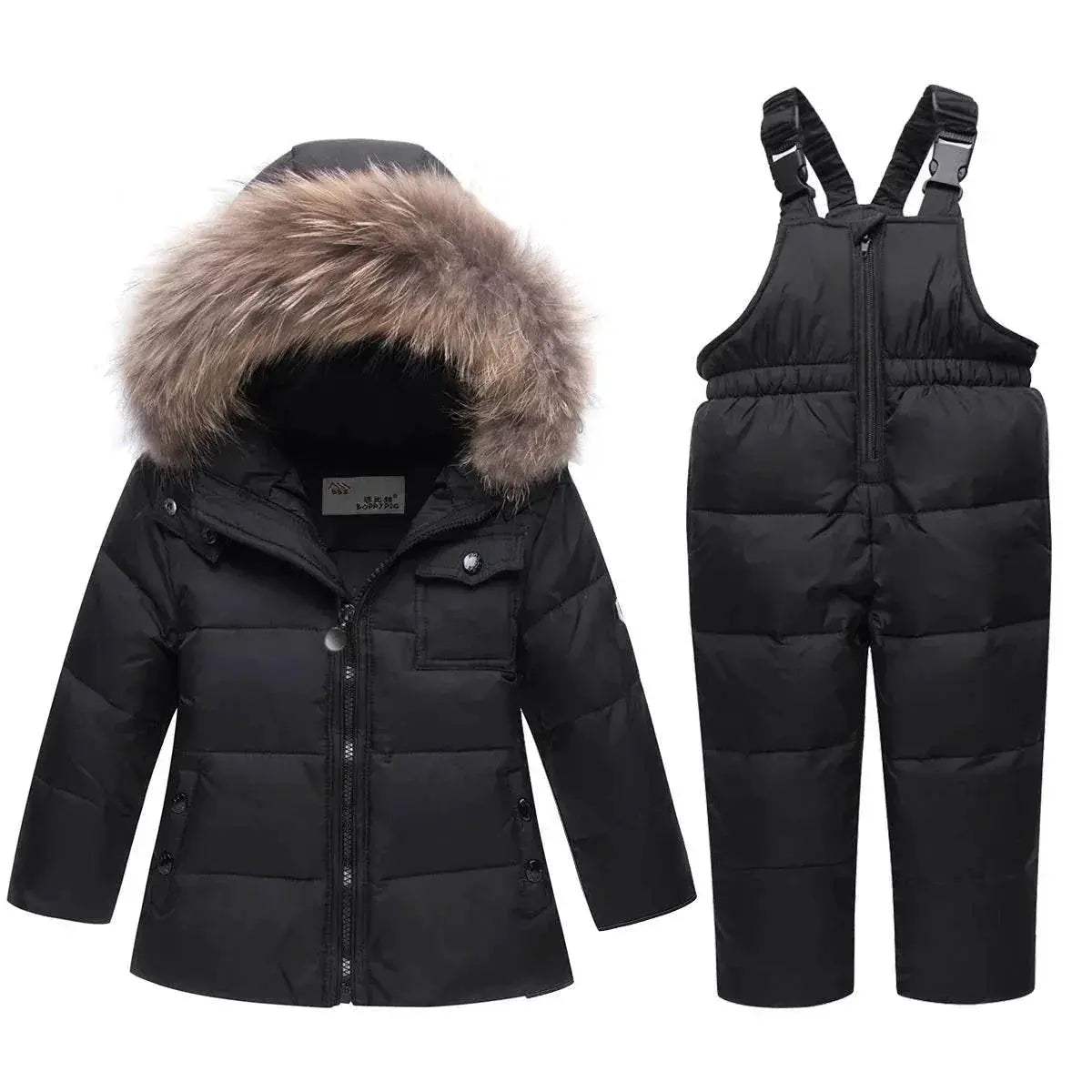  Premium Kids Winter Snowsuit Set Fur Collar Toyland EU -  ToylandEU™