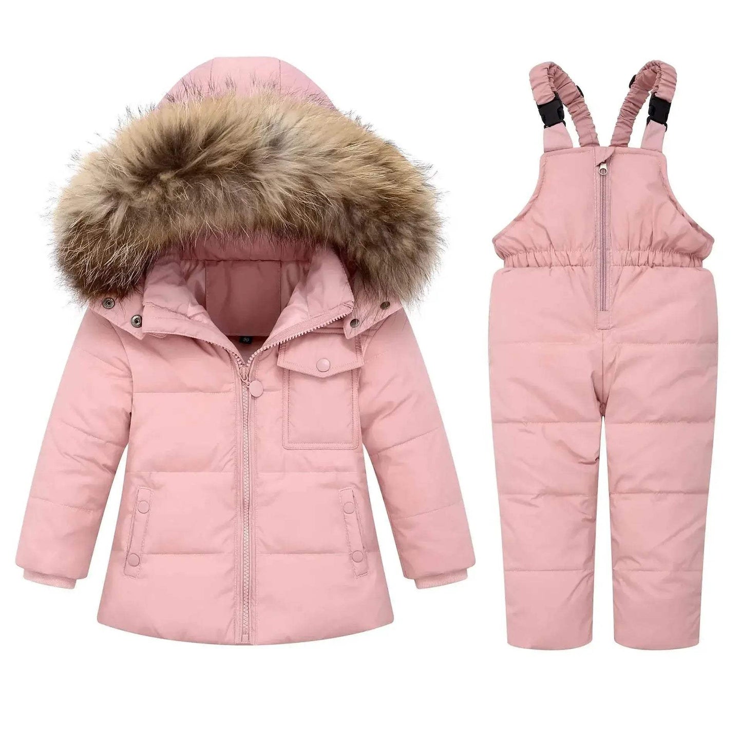  Premium Kids Winter Snowsuit Set Fur Collar Toyland EU -  ToylandEU™