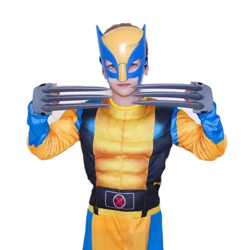 Premium Kids Wolverine Jumpsuit Costume Luxury Mask For Kids - ToylandEU