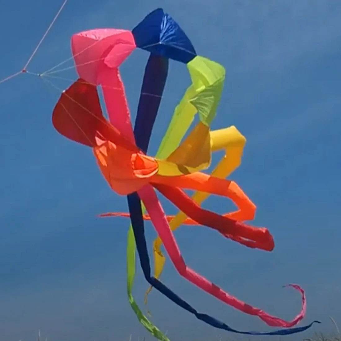 Premium Kite 6.5M 3D Rainbow Rotating Tail For Outdoor Use - ToylandEU