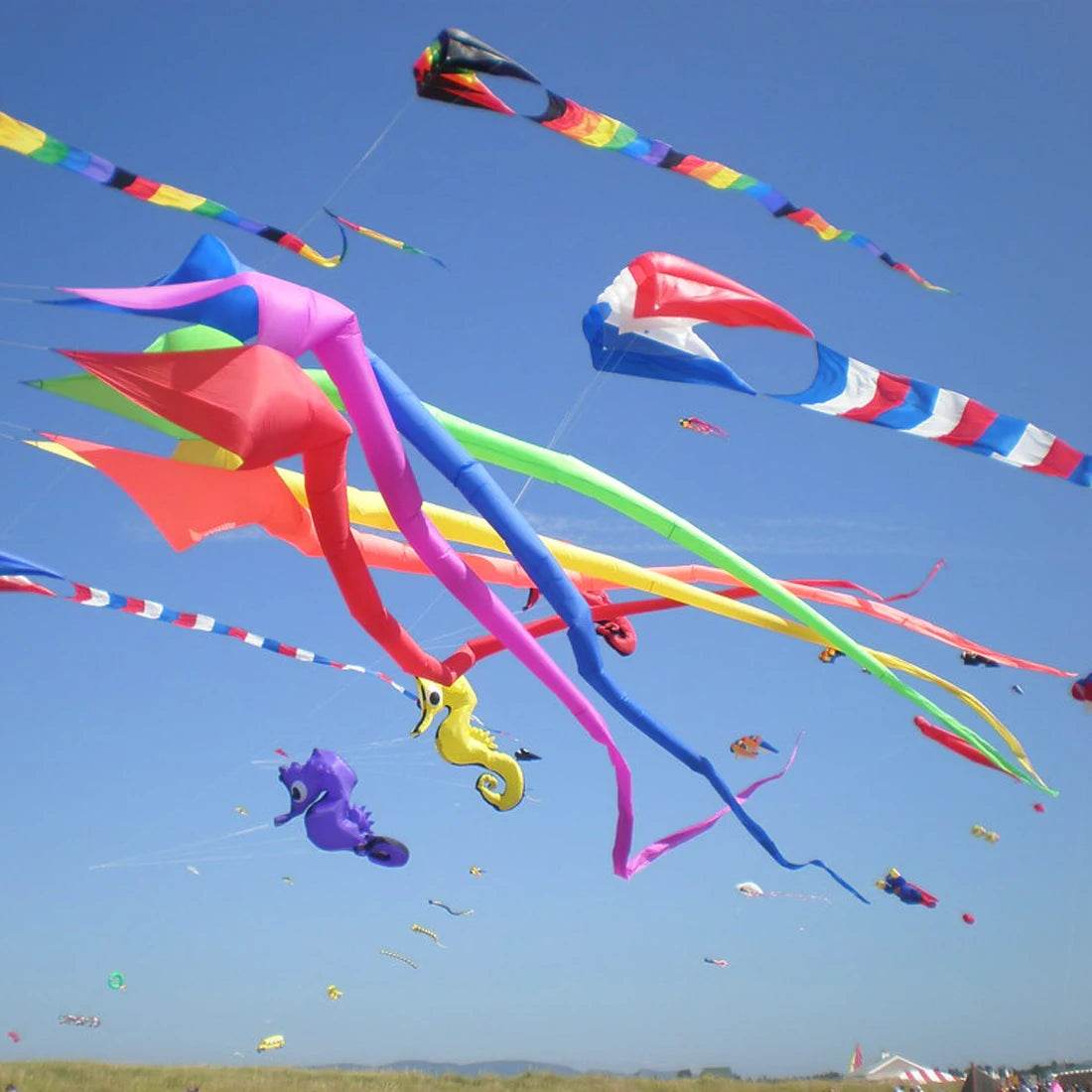 Premium Kite 6.5M 3D Rainbow Rotating Tail For Outdoor Use - ToylandEU