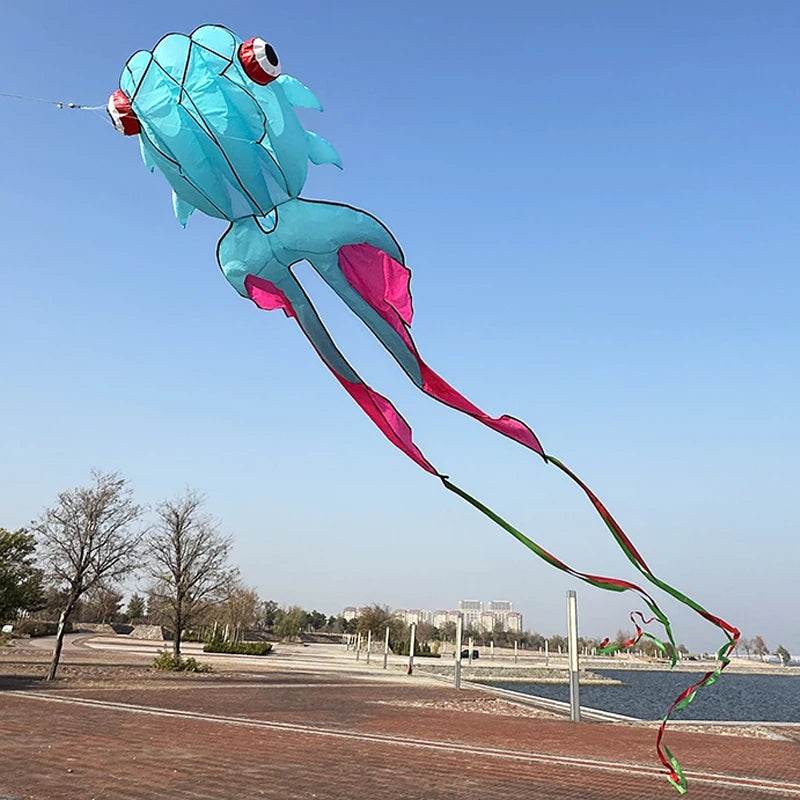 Premium Kite Blue 3D Soft Goldfish For Outdoor Beach Fun - ToylandEU