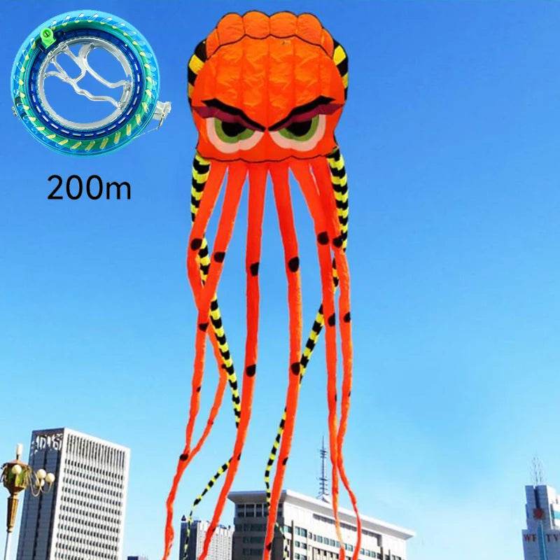 Premium Kite Octopus 3D With 200M Cable For Outdoor Flying - ToylandEU