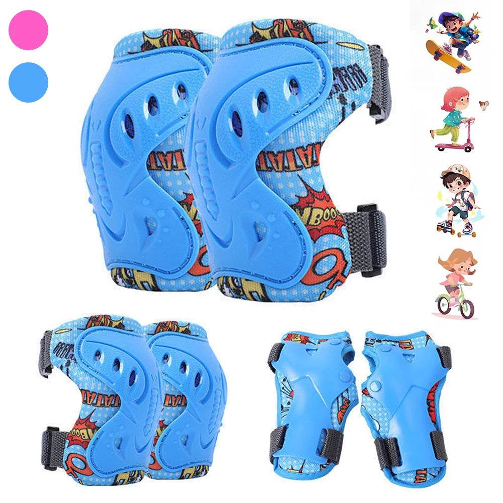 Premium Knee And Elbow Pads Protective Gear 6Pcs For Kids - ToylandEU