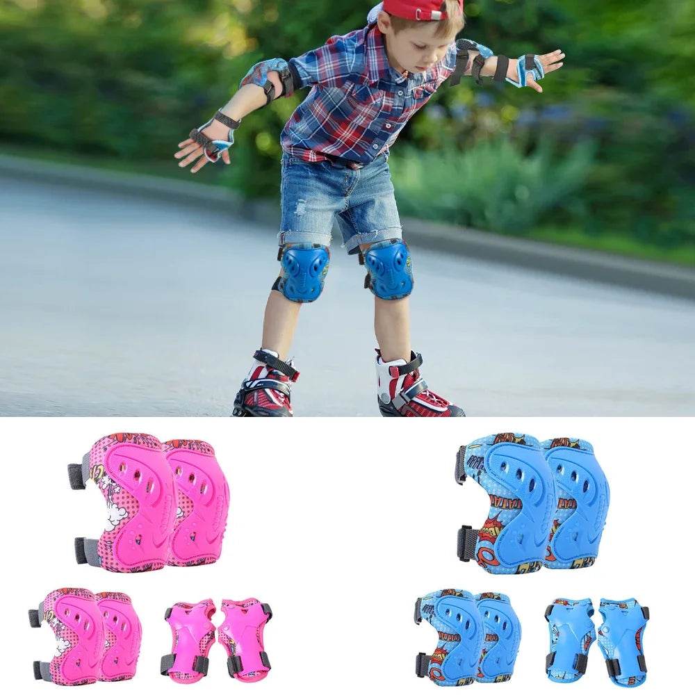 Premium Knee And Elbow Pads Protective Gear 6Pcs For Kids - ToylandEU