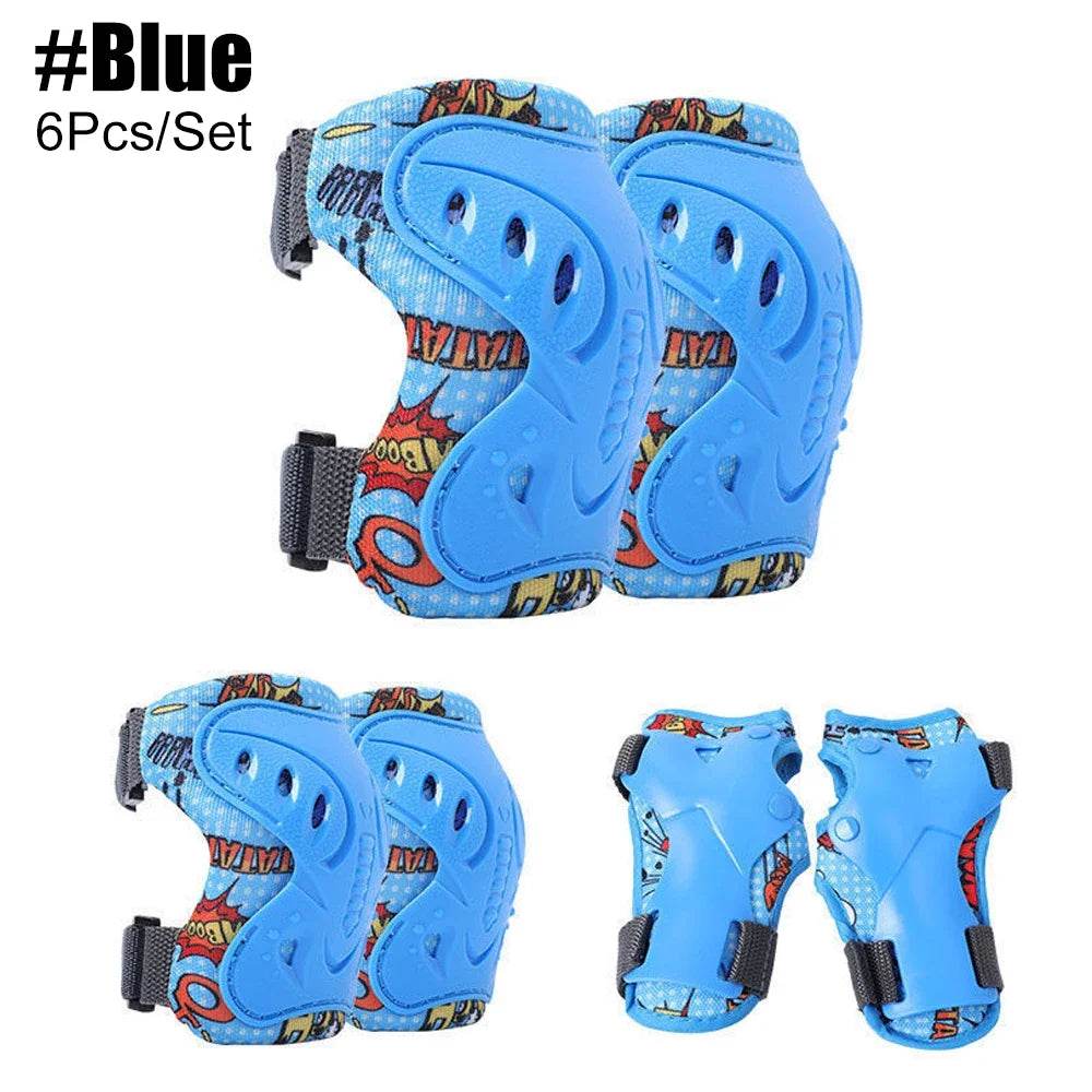 Premium Knee And Elbow Pads Protective Gear 6Pcs For Kids - ToylandEU